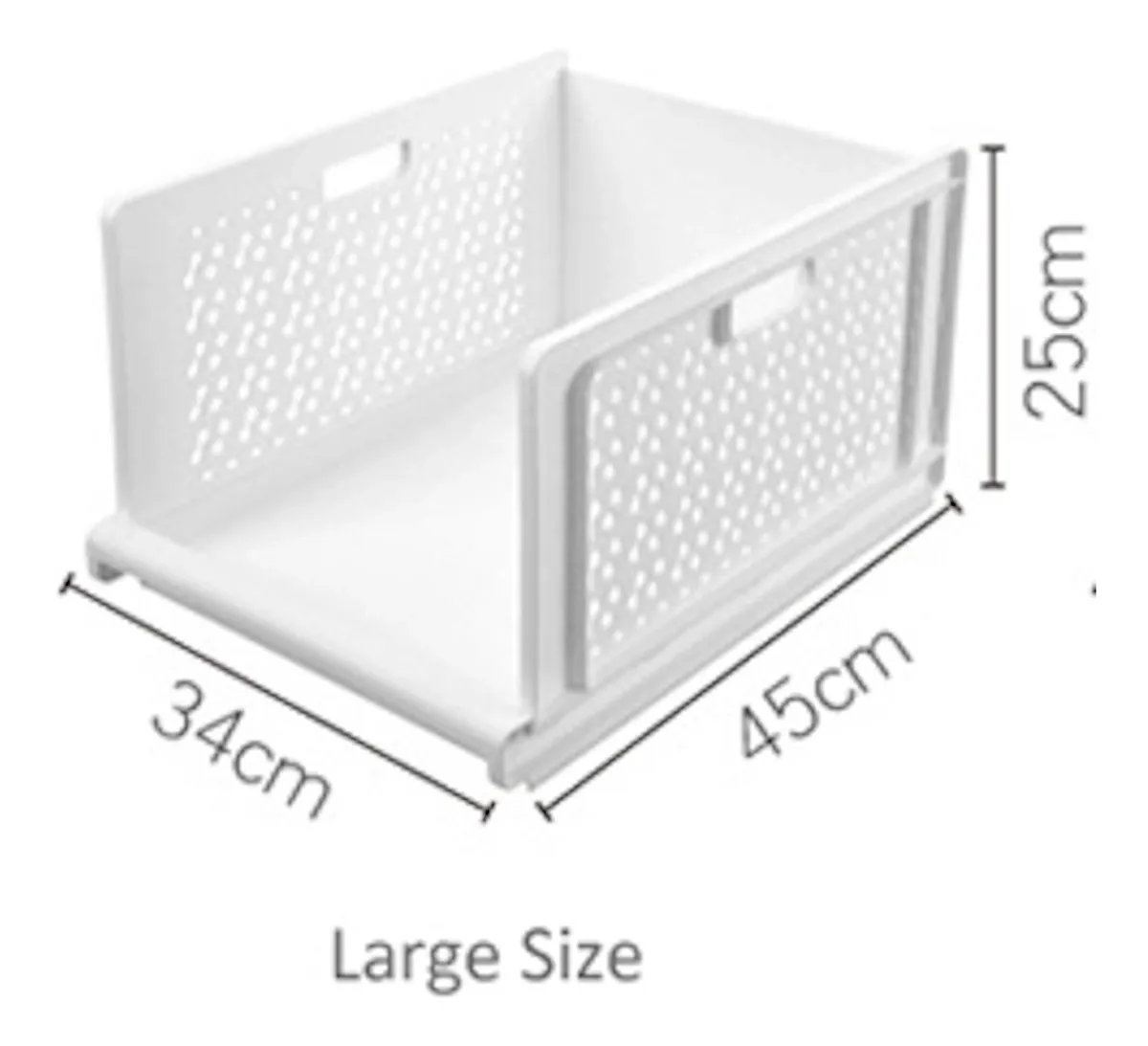 Armario Modular Grande Por Unidad Apilable Organizador Grande - imagen 3