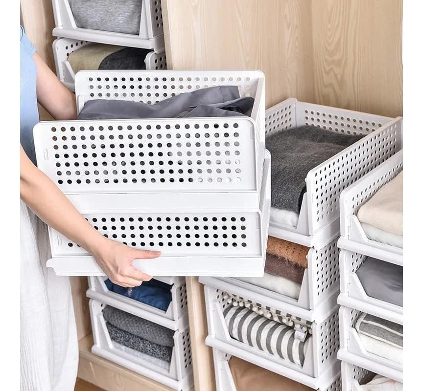 Armario Modular Plegable Por Unidad Apilable Organizador Mediano - imagen 4