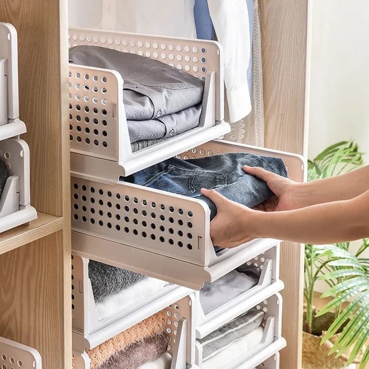 Armario Modular Plegable Por Unidad Apilable Organizador Mediano - imagen 5