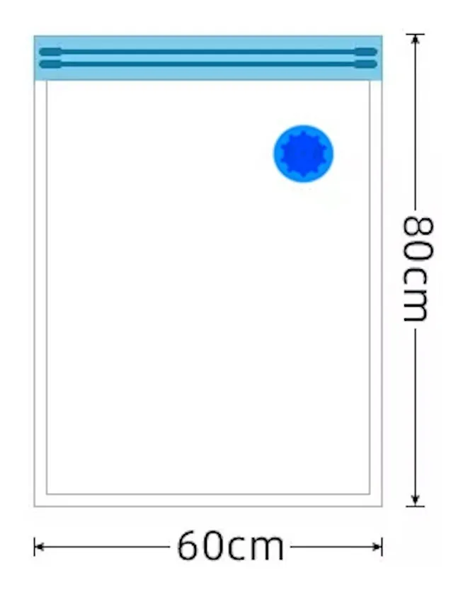 Bolsa Al Vacío 80x60 Cm Ahorra Espacio Anti Humedad Compacta - imagen 4