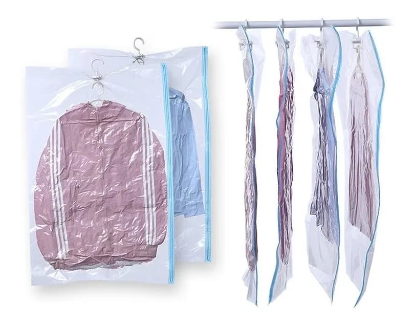 Bolsa Al Vacio Con Percha Lista Para Colgar Reduce Espacio