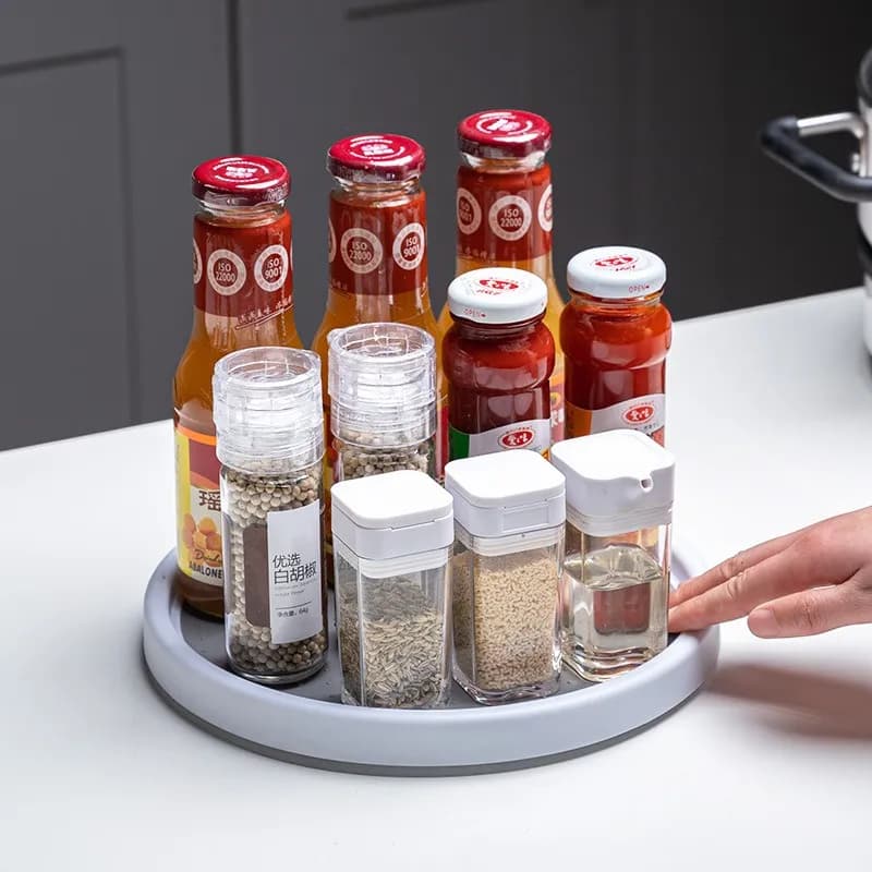 Organizador Giratorio Redondo Lazy Susan 29,5cm De Diametro Blanco