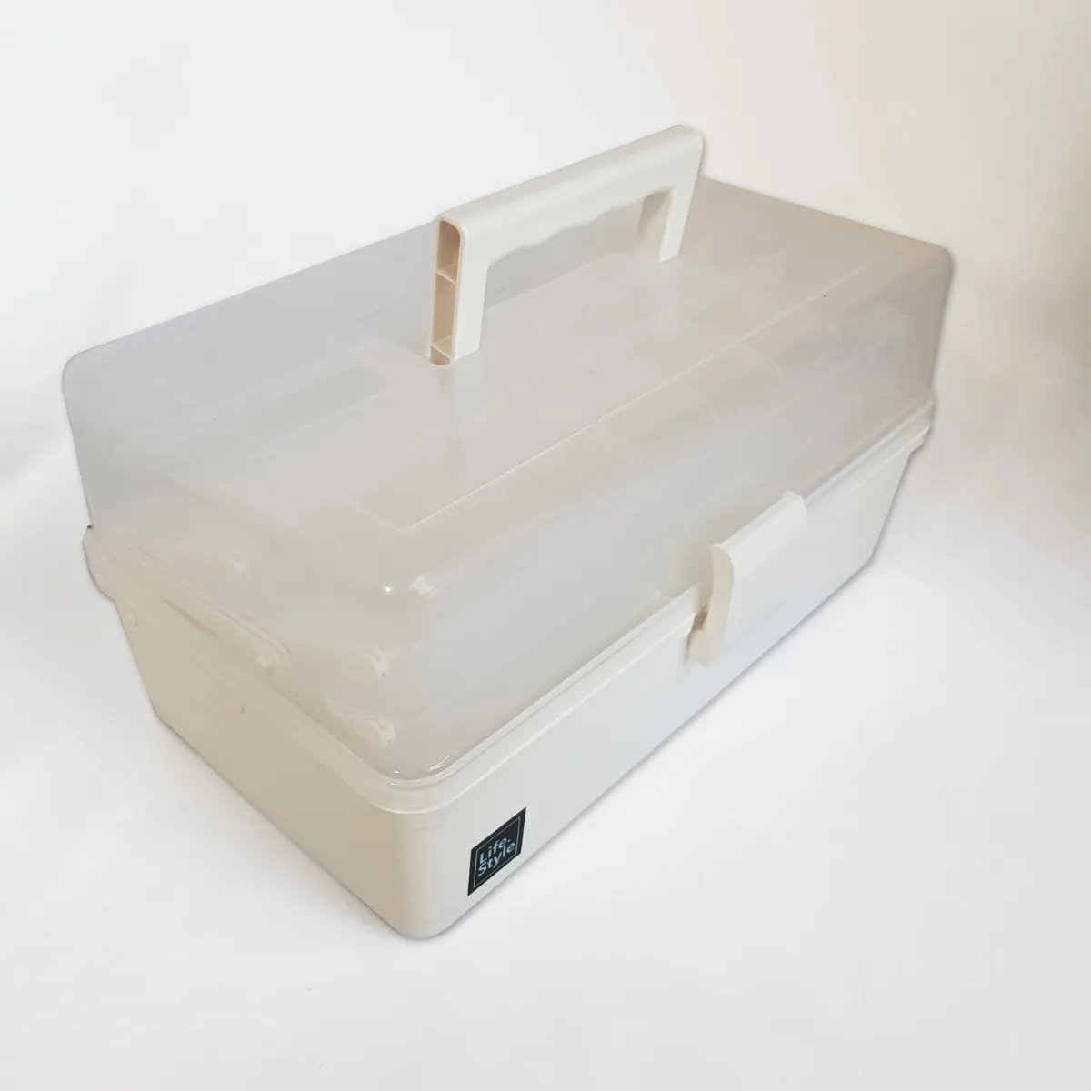 Maletín Plástico Grande Compartimientos Desplegables Interno - imagen 4