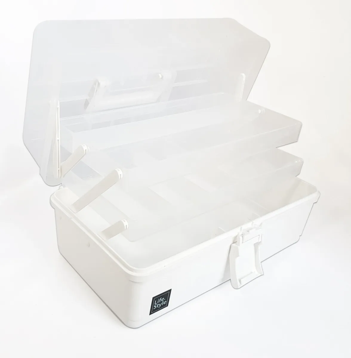 Maletín Plástico Grande Compartimientos Desplegables Interno - imagen 7