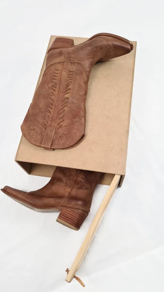 Caja Organizadora De Botas En Madera Rígidas Visor Acrílico - imagen 3
