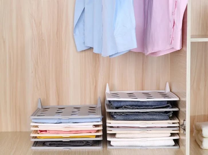 Organizador De Remeras Y Ropa Grande Pack 10 Premium Rígido - imagen 8