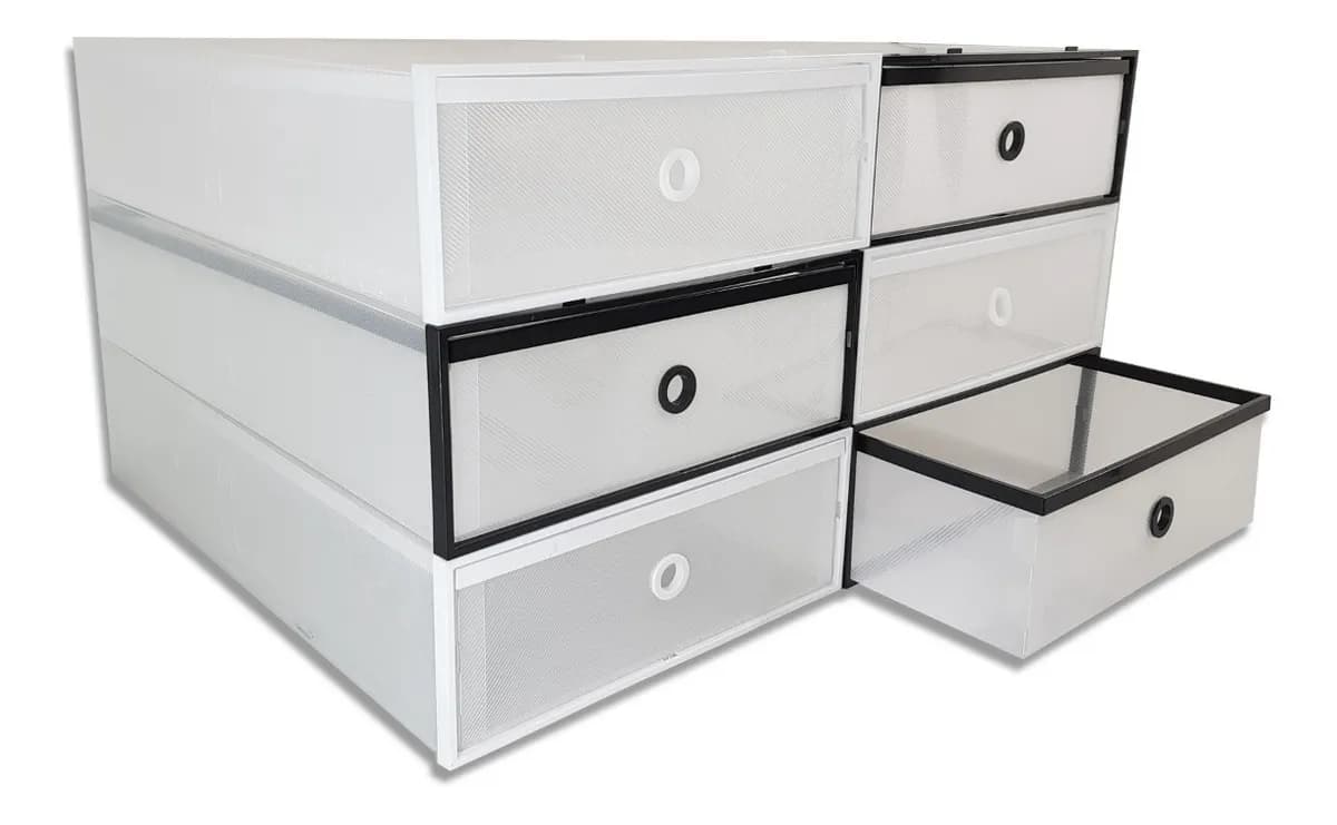 Pack X2 Organizador De Ropa Cajonera Grande Transparentes - imagen 6