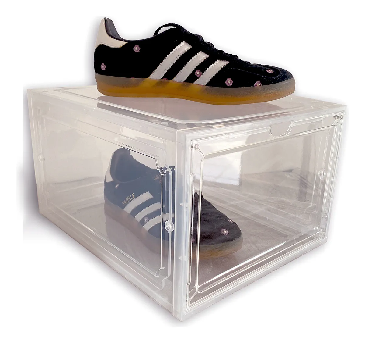 Organizador Acrilico De Zapatos Cierre Con Imanes Pack 6 - Transparente - imagen 7