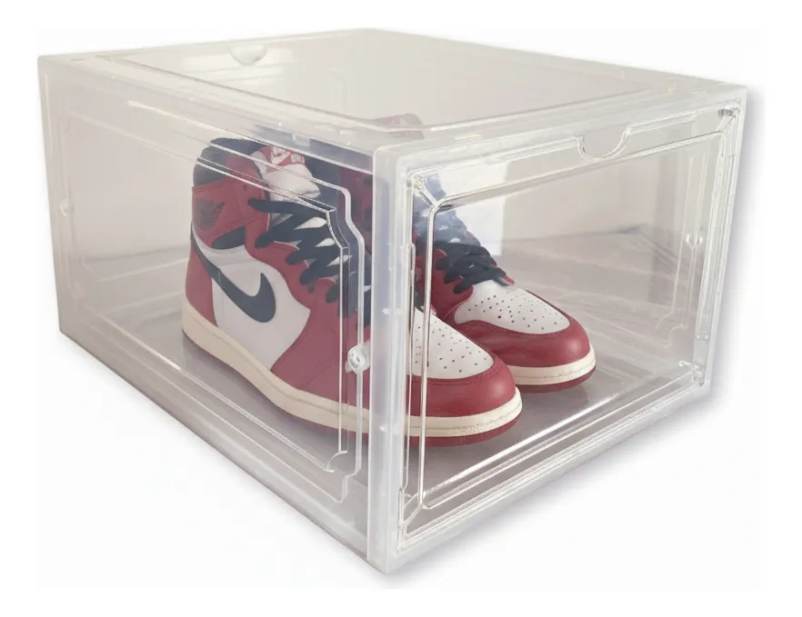 Pack X3 Box Zapatero Para Zapatillas Colección Snkrs - Cristal