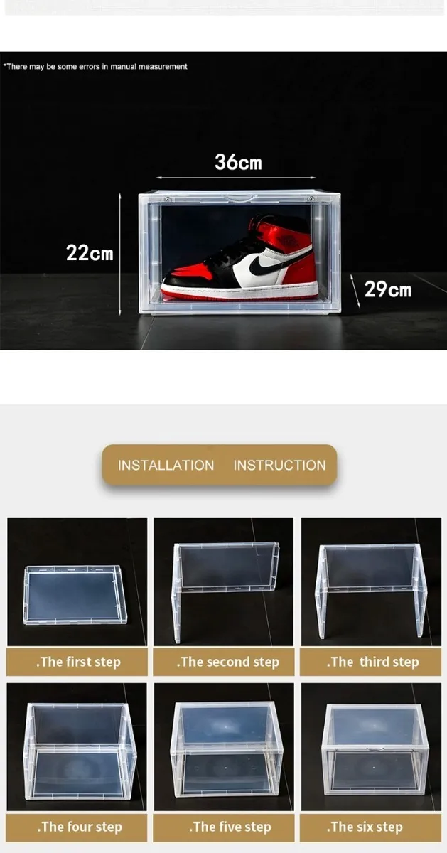 Una Unidad Caja Snkrs Premium Super Calidad Cierre Imanes - imagen 7