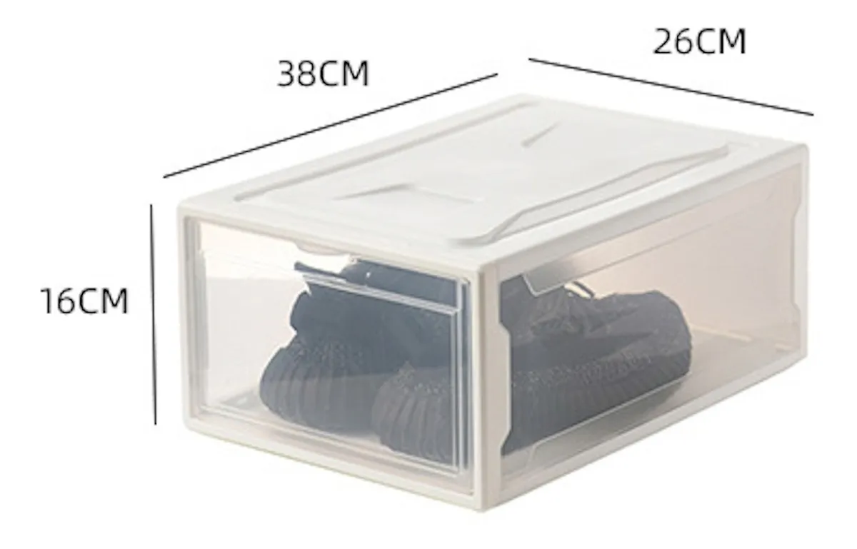 Organizador De Zapatos Acrílico Premium Pack 3 Transparente - imagen 4