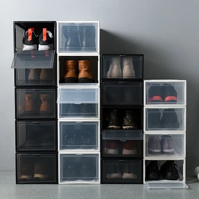 Organizador De Zapatos Acrílico Premium Pack 3 Transparente - imagen 5