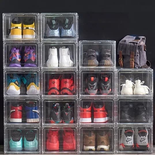 Organizador De Zapatos Acrílico Premium Pack 3 Transparente - imagen 9