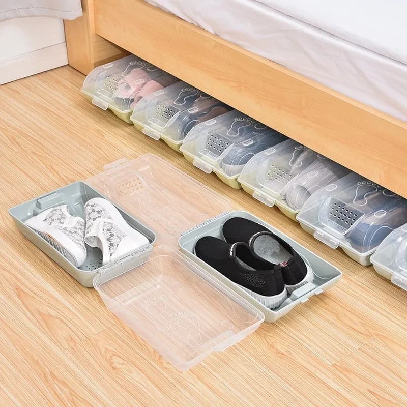 Una Unidad Organizador De Zapatos Box Apilable Rígido - imagen 10