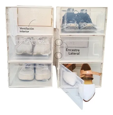 Organizador De Zapatos Estilo Japonés Pack 6 Ventilación