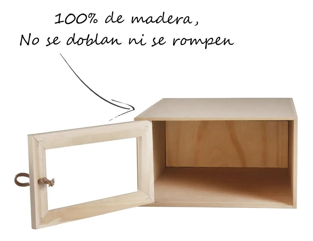 Un Unidad Caja Organizadora De Zapatos En Madera Y Acrílico - Madera - Lisa - imagen 4
