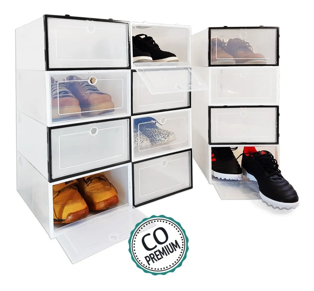 Organizador De Zapatos Tapa Rígida Pack 6 Talle 44 Premium - imagen 2