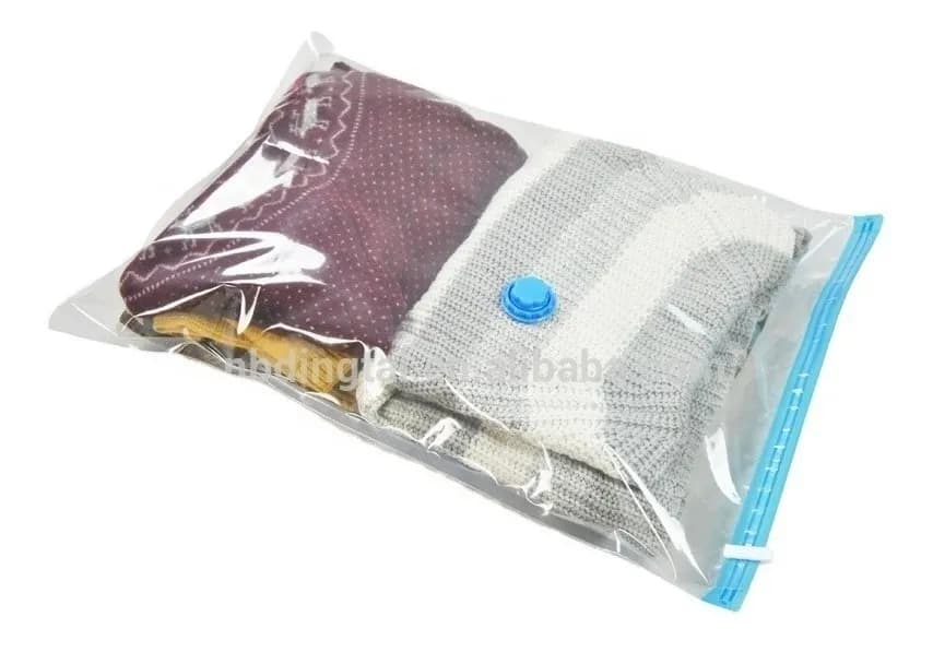 Pack X6 Bolsas Para Guardar Ropa Bolsa Al Vacío Más Bombita - imagen 3