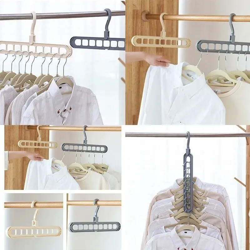 Percha Mágica 9 Agujeros Ahorro Espacio Ropero 3 Posiciones - imagen 3