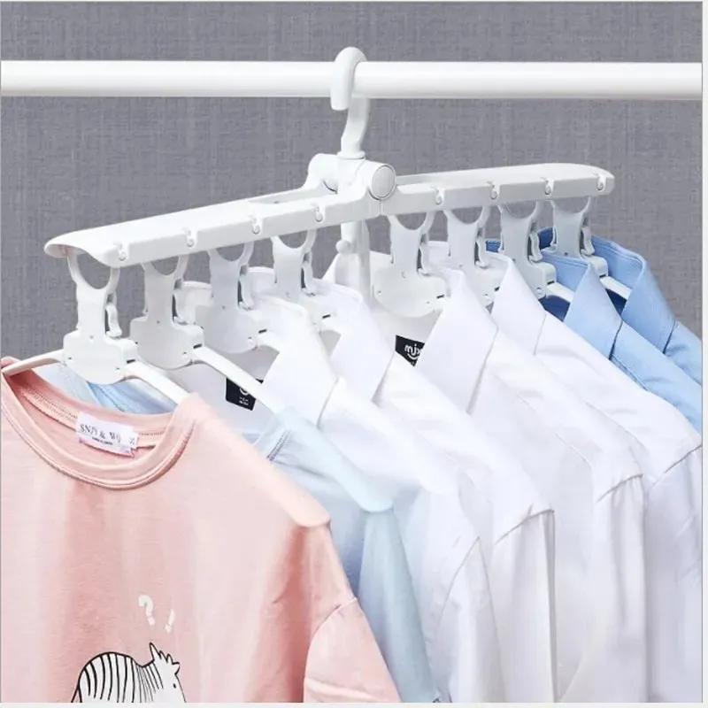 Perchero Multifunción 8 Perchas Antideslizante Plegable - imagen 3