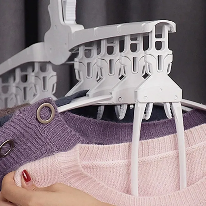 Perchero Multifunción 8 Perchas Antideslizante Plegable - imagen 7